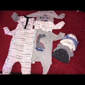 Infant Pajamas and Hats